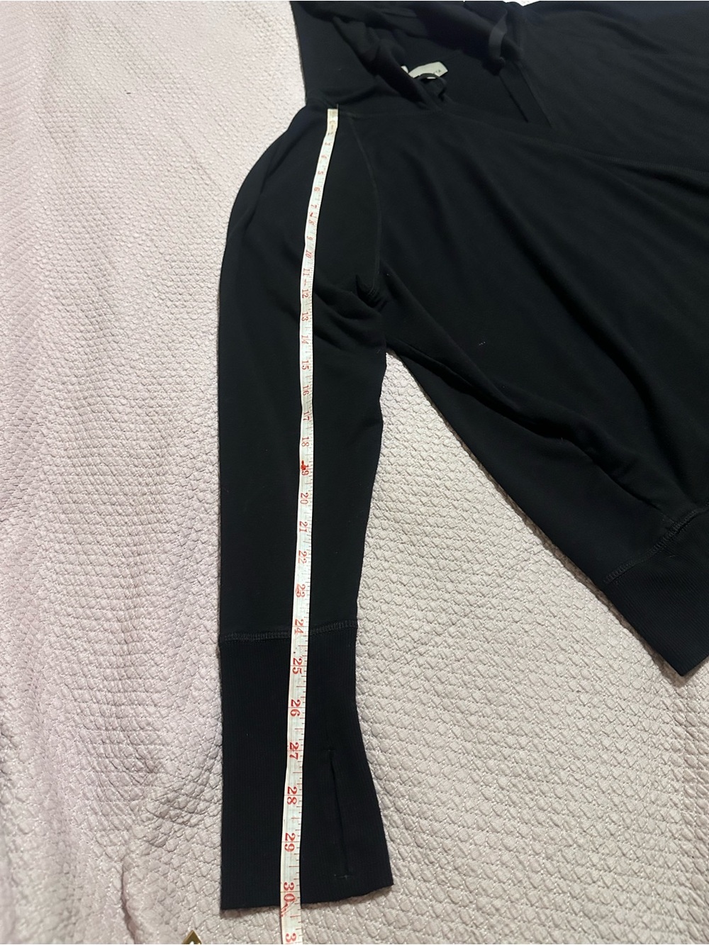 Athleta women’s plus 2x Black Hooded Wrap-Front Pullover - Picture 11 of 13